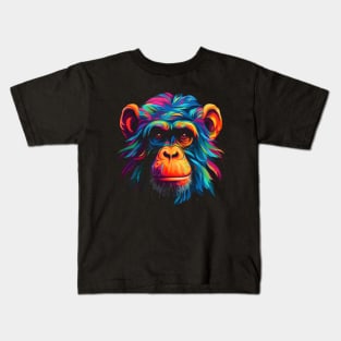 Neon Chimp #5 Kids T-Shirt